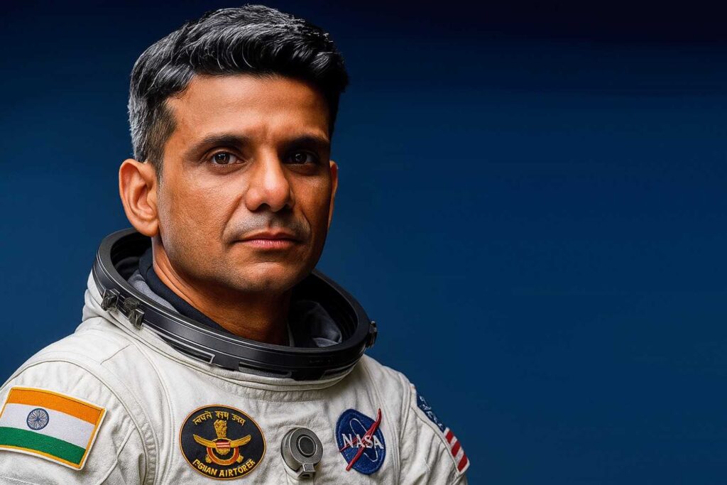 an Indian Air Force test pilot and ISRO astronaut.