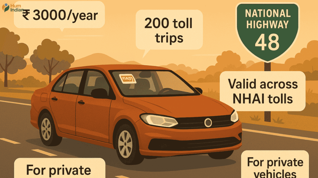 fastag annual pass benefits infographic for Indian highways