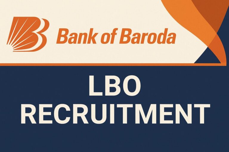 Bank of Baroda LBO Recruitment